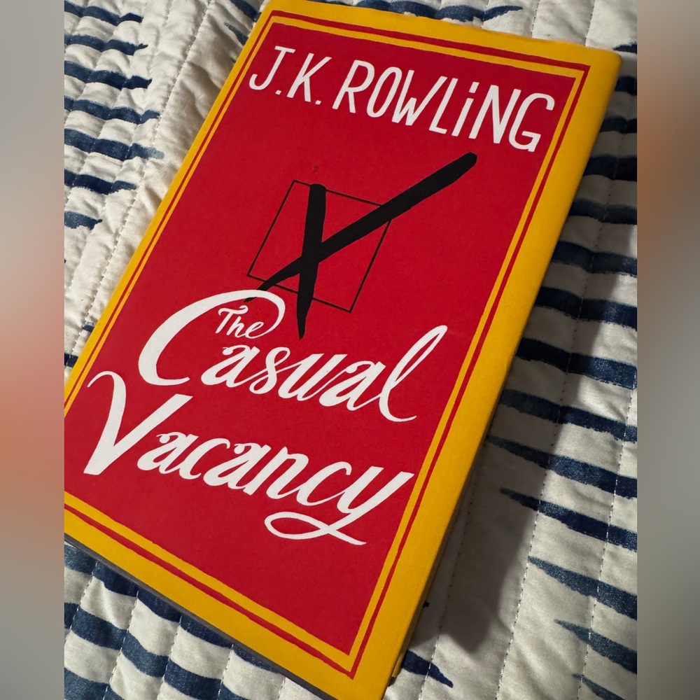 The Casual Vacancy Hardcover Book by J.K. Rowling - Like New!
